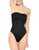 Strapless underwire bodyshaper with thong back, removable cups